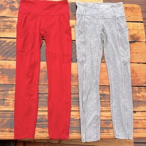 Lululemon leggings - Fast and Free 25” - 2 bundle